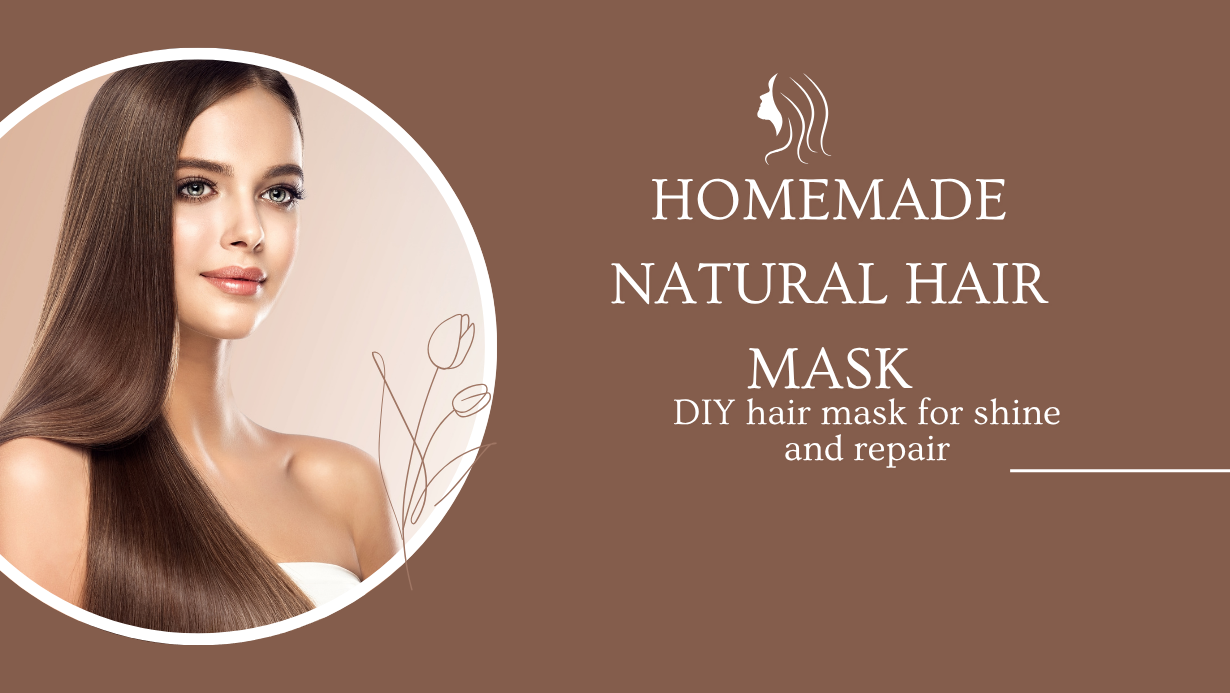 Homemade natural hair mask in a glass bowl with ingredients Hair Masks