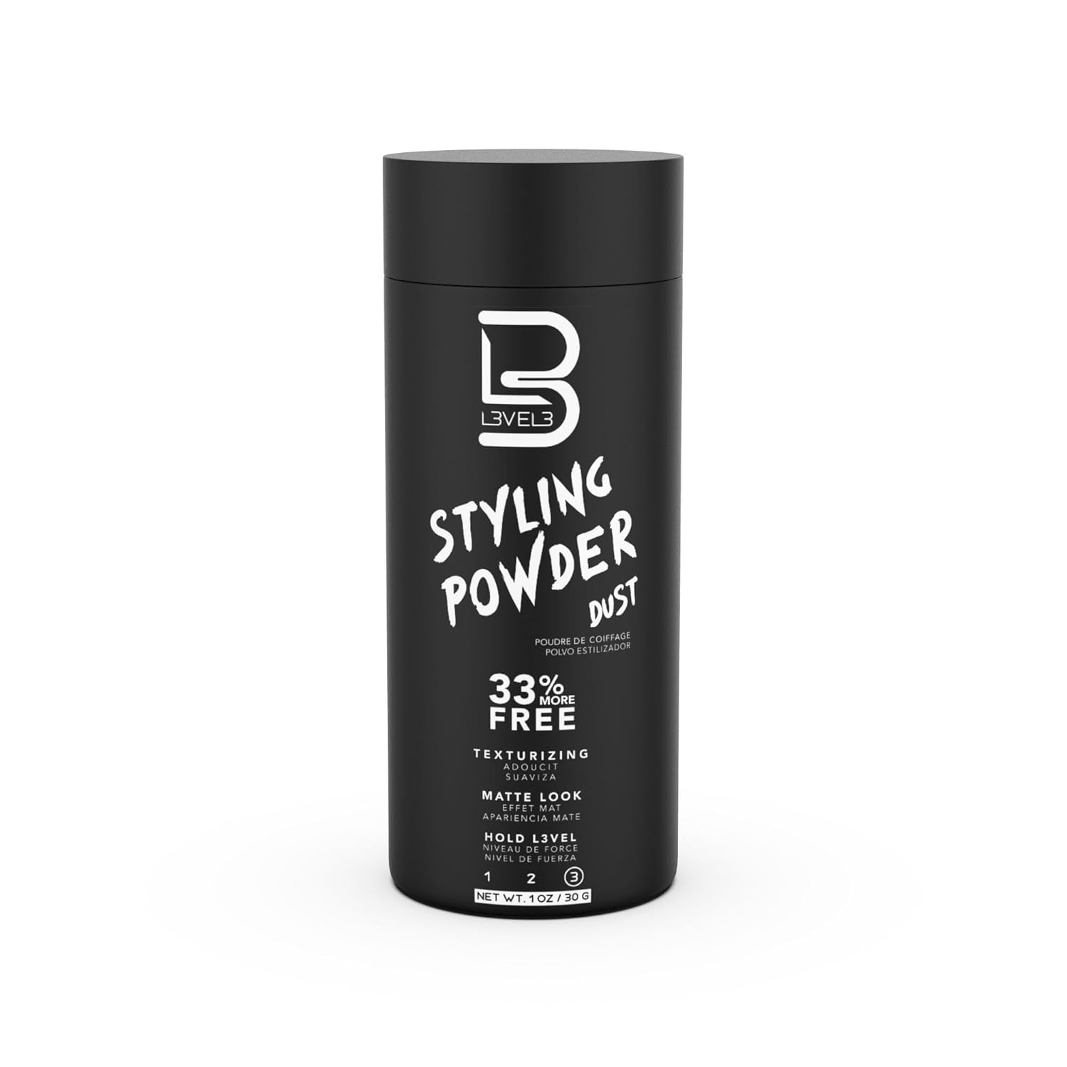 L3 Level 3 Styling Powder for Men – Natural Look Matte Finish