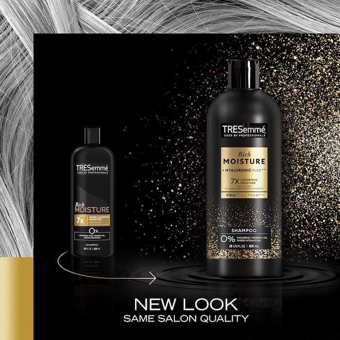 TRESemmé Rich Moisture Shampoo and Conditioner Bottles