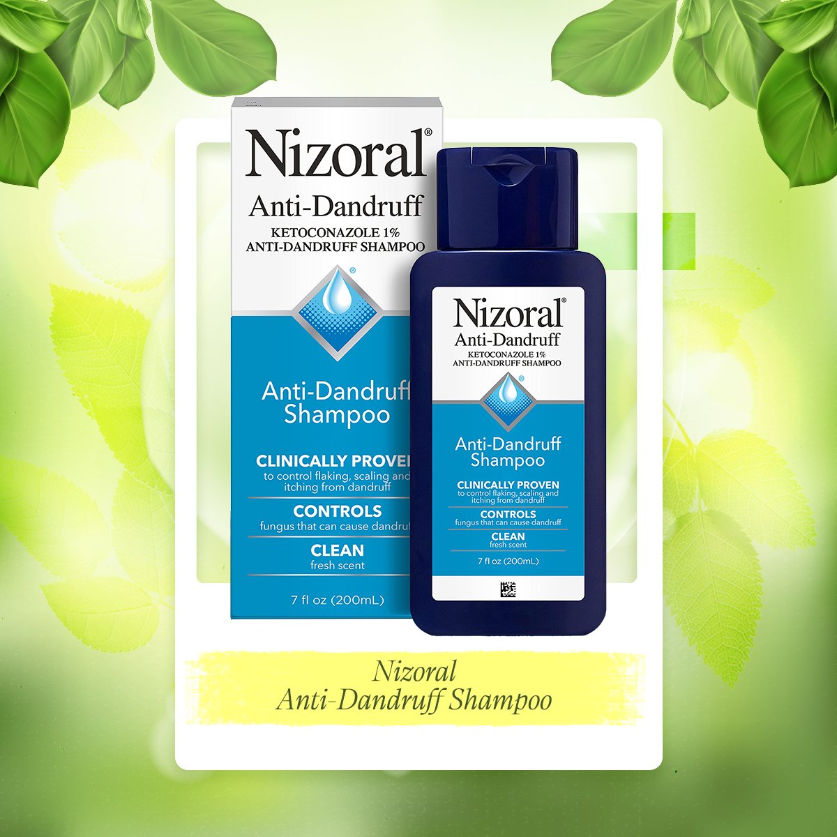 Nizoral Anti-Dandruff Shampoo with 1% Ketoconazole